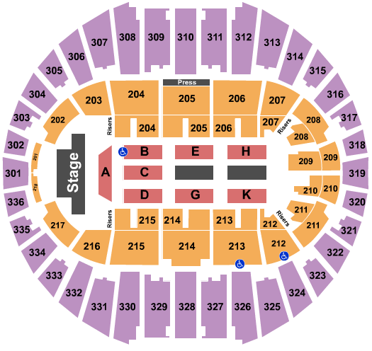 Arizona Veterans Memorial Coliseum Mastadon Seating Chart