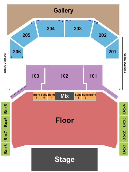 The Chelsea Mastadon Seating Chart